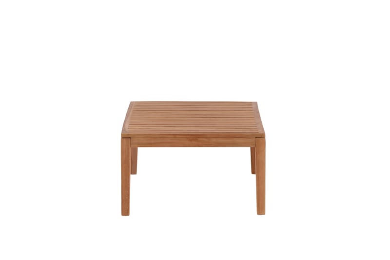 Amlan Soffbord och Loungebord Utomhus 110 cm Teak Trä - Brun - Utemöbler - Balkong - Balkongmöbler - Balkongbord