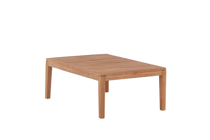 Amlan Soffbord och Loungebord Utomhus 110 cm Teak Trä - Brun - Utemöbler - Balkong - Balkongmöbler - Balkongbord