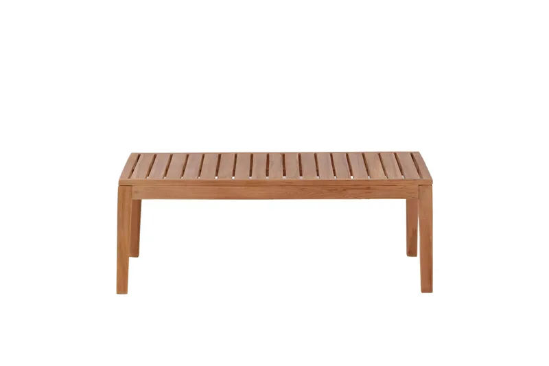Amlan Soffbord och Loungebord Utomhus 110 cm Teak Trä, Brun