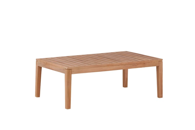 Amlan Soffbord och Loungebord Utomhus 110 cm Teak Trä - Brun - Utemöbler - Balkong - Balkongmöbler - Balkongbord