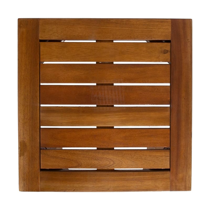 Bänk Bänk Fortuna 40x40x45 cm Akacia - brun - Utemöbler - Balkong - Balkongmöbler - Balkongbord