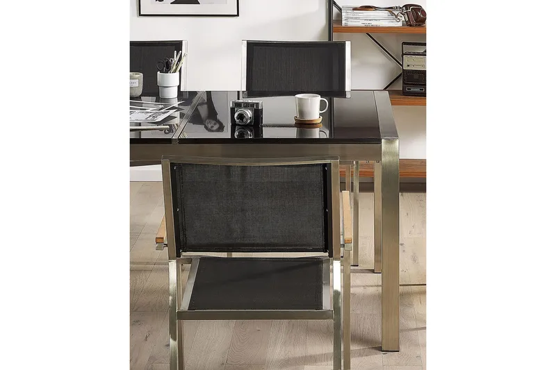 Bacoli Karmstol Utomhus - Svart/Silver - Utemöbler - Balkong - Balkongmöbler - Balkongstol