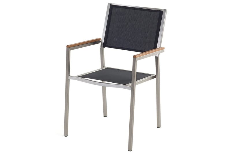 Bacoli Karmstol Utomhus - Svart/Silver - Utemöbler - Balkong - Balkongmöbler - Balkongstol