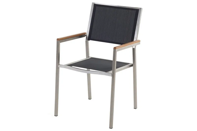 Bacoli Karmstol Utomhus - Svart/Silver - Utemöbler - Balkong - Balkongmöbler - Balkongstol