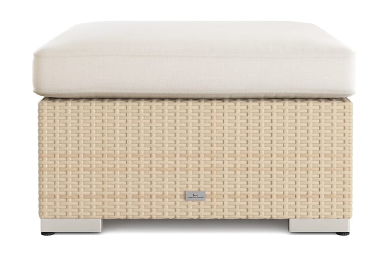 Bahamas Divanmodul - Loungebord utomhus 75x75 cm till soffor - Beige - Utemöbler - Balkong - Balkongmöbler - Balkongbord