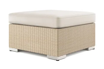 Bahamas Divanmodul - Loungebord utomhus 75x75 cm till soffor - Beige - Utemöbler - Balkong - Balkongmöbler - Balkongbord