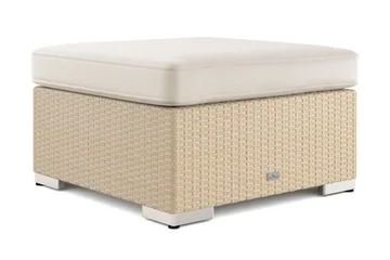 Bahamas Divanmodul - Loungebord utomhus 75x75 cm till soffor - Beige - Utemöbler - Balkong - Balkongmöbler - Balkongbord