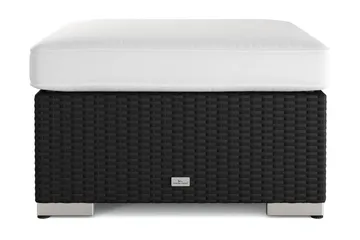 Bahamas Divanmodul - Loungebord utomhus 75x75 cm till soffor - Svart - Utemöbler - Balkong - Balkongmöbler - Balkongbord
