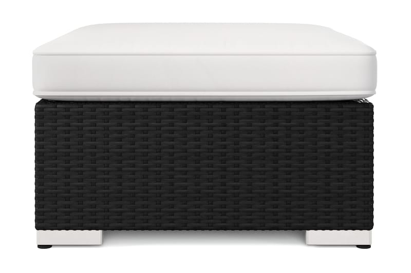 Bahamas Divanmodul - Loungebord utomhus 75x75 cm till soffor - Svart - Utemöbler - Balkong - Balkongmöbler - Balkongbord