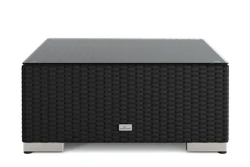 Bahamas Divanmodul - Loungebord utomhus 75x75 cm till soffor - Svart - Utemöbler - Balkong - Balkongmöbler - Balkongbord
