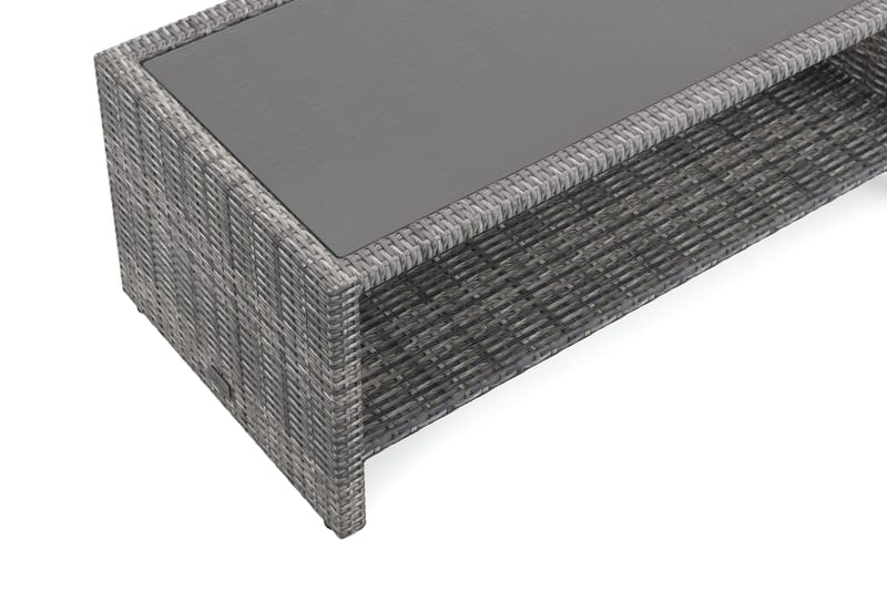 Bahamas Loungbord och Soffbord med hylla Utomhus 113 cm Kons - Utemöbler - Balkong - Balkongmöbler - Balkongbord