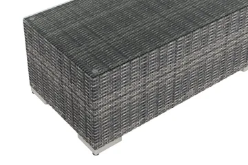 Bahamas Soffbord Utomhus 113x58 cm Konstrotting - Grå - Utemöbler - Balkong - Balkongmöbler - Balkongbord