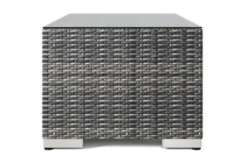 Bahamas Soffbord Utomhus 113x58 cm Konstrotting - Grå - Utemöbler - Balkong - Balkongmöbler - Balkongbord