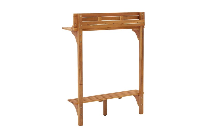 Balkongbord 90x37x122,5 cm massivt akaciaträ - Brun - Utemöbler - Balkong - Balkongmöbler - Balkongbord - Balkongbord hängande