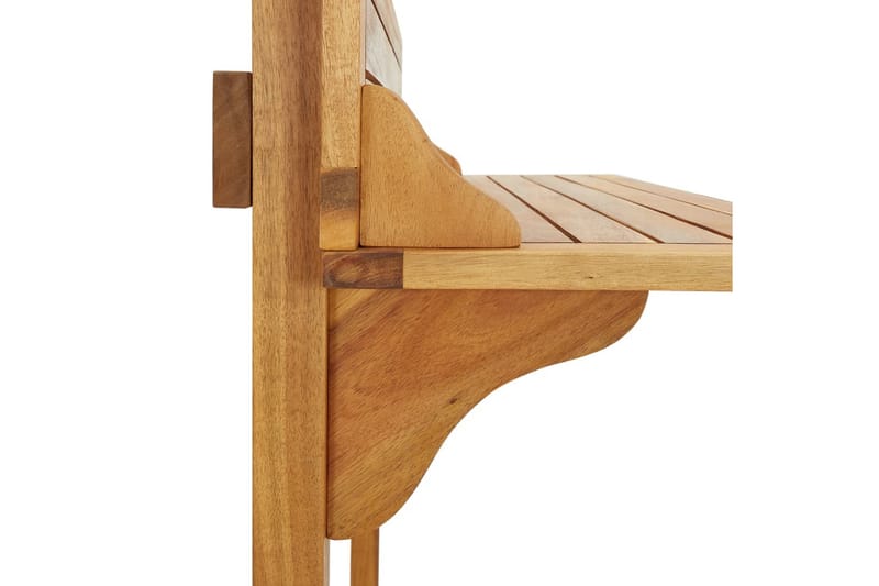 Balkongbord 90x37x122,5 cm massivt akaciaträ - Brun - Utemöbler - Balkong - Balkongmöbler - Balkongbord - Balkongbord hängande