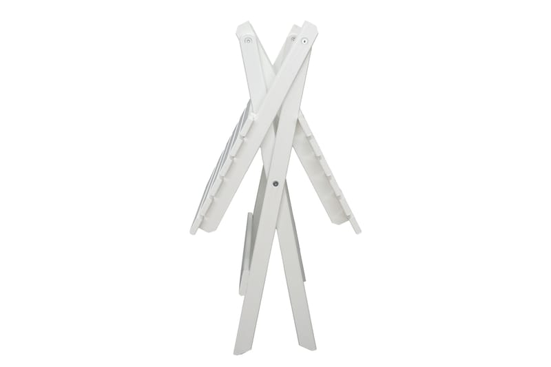 CALAYAN Klappbord och Cafébord Utomhus 65 cm Trä - Vit - Utemöbler - Balkong - Balkongmöbler - Balkongbord