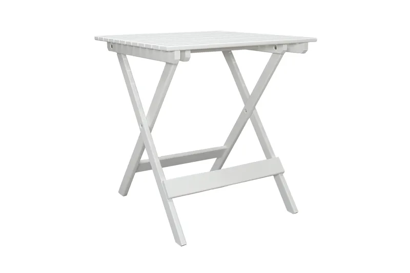 CALAYAN Klappbord och Cafébord Utomhus 65 cm Trä, Vit