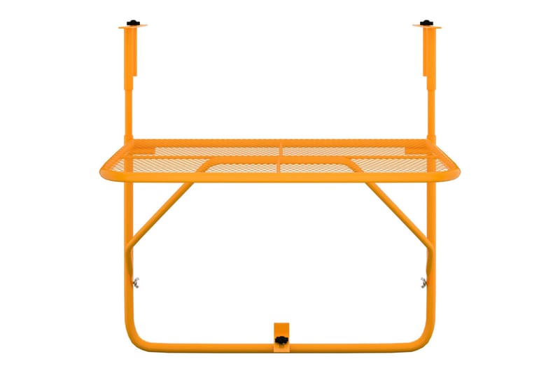 Hängande Balkongbord och Utebord 60 cm Stål - Gul - Utemöbler - Balkong - Balkongmöbler - Balkongbord