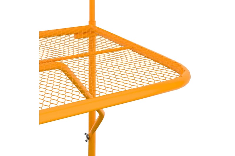 Hängande Balkongbord och Utebord 60 cm Stål - Gul - Utemöbler - Balkong - Balkongmöbler - Balkongbord