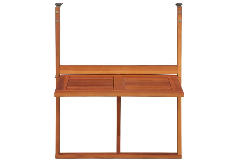 Hängande balkongbord 64,5x44x80 cm massivt akaciaträ - Brun - Utemöbler - Balkong - Balkongmöbler - Balkongbord - Balkongbord hängande