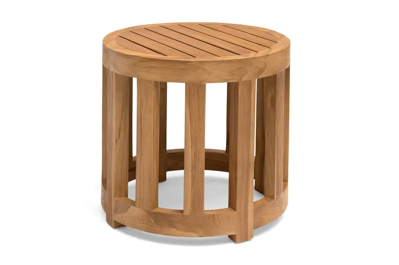 Himmelsnäs Runt Sidobord och Blombord 50 cm Trä, Brun