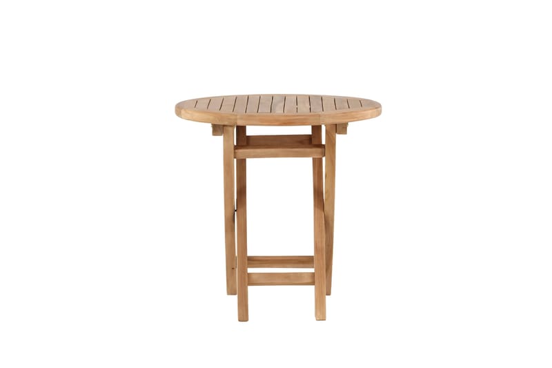 Kenya Litet Hopfällbart Soffbord och Loungebord Utomhus 50 cm Trä - Beige - Utemöbler - Balkong - Balkongmöbler - Balkongbord