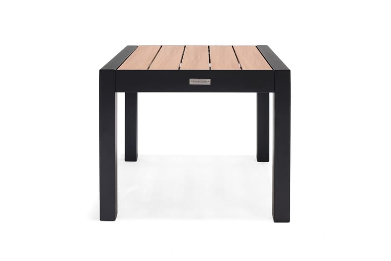 Panama Sidobord och Avlastningsbord Utomhus 50 cm Aluminium - Svart/Brun - Utemöbler - Balkong - Balkongmöbler - Balkongbord
