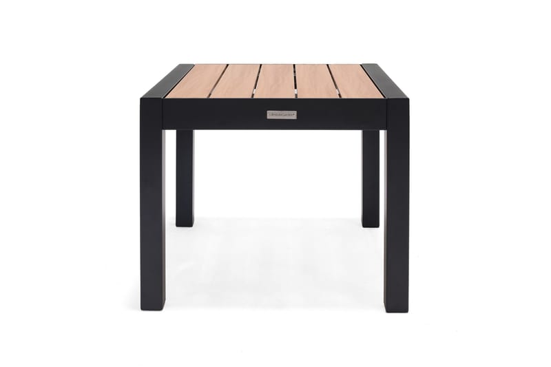 Panama Sidobord och Avlastningsbord Utomhus 50 cm Aluminium - Svart/Brun - Utemöbler - Balkong - Balkongmöbler - Balkongbord
