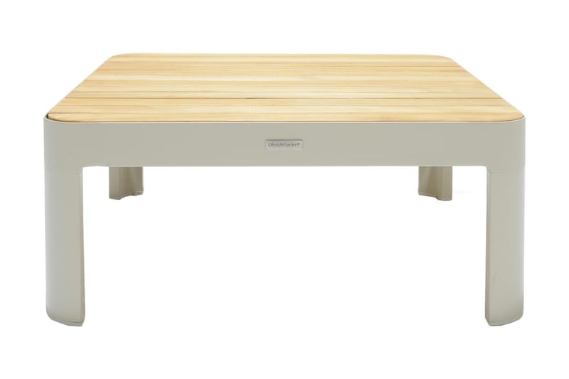 Portals Cafébord och Loungebord 72 cm Teak Trä - Vit - Utemöbler - Balkong - Balkongmöbler - Balkongbord