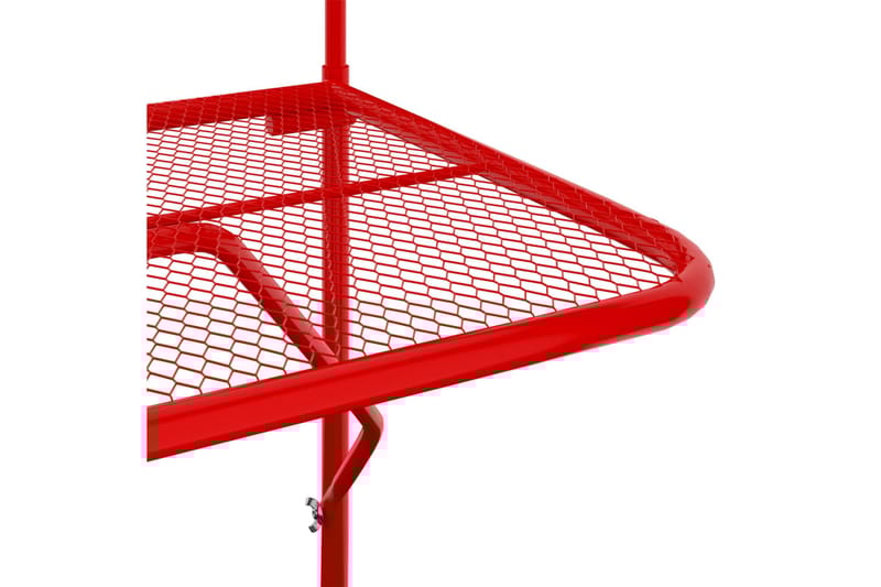 Hängande Balkongbord och Utebord 60 cm Stål - Röd - Utemöbler - Balkong - Balkongmöbler - Balkongbord