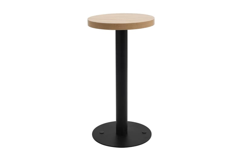 Runt Bistrobord och Cafébord Utomhus 40 cm Trä - Brun - Utemöbler - Balkong - Balkongmöbler - Balkongbord