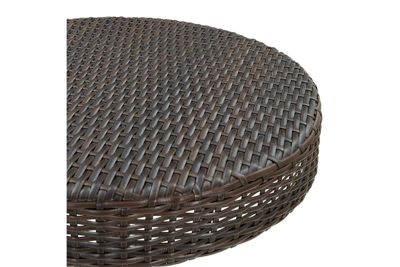Trädgårdsbord och Utebord 75,5 cm Konstrotting - Brun - Utemöbler - Utebord & trädgårdsbord - Matbord utomhus
