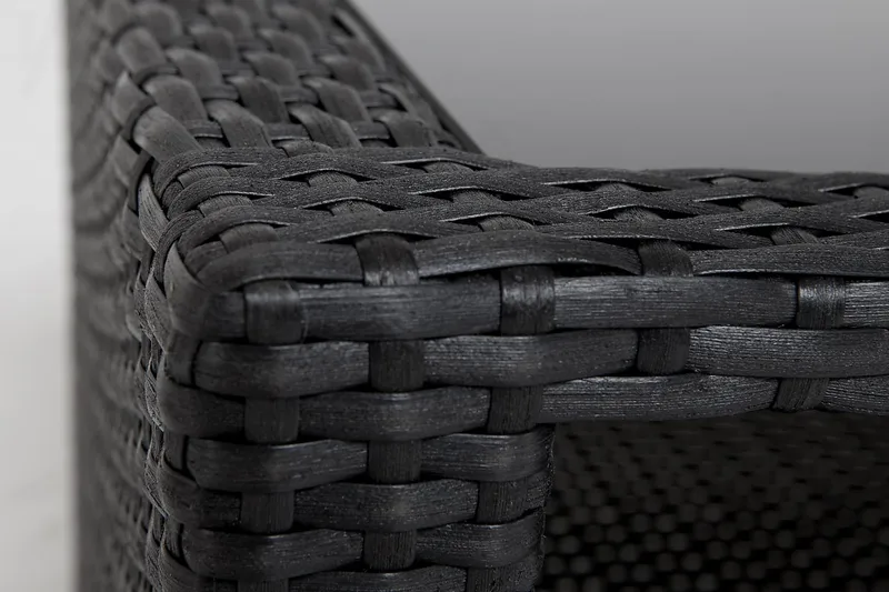 Wisconsin Bord 110 cm Konstrotting/Svart - Hillerstorp - Utemöbler - Balkong - Balkongmöbler - Balkongbord