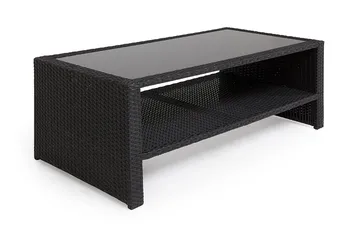 Wisconsin Bord 110 cm Konstrotting/Svart - Hillerstorp - Utemöbler - Balkong - Balkongmöbler - Balkongbord