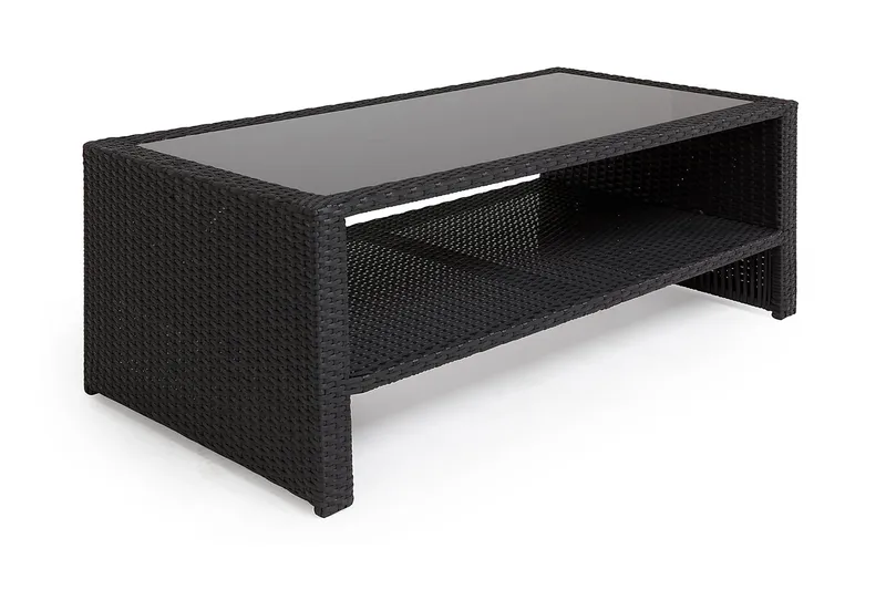 Wisconsin Bord 110 cm Konstrotting/Svart - Hillerstorp - Utemöbler - Balkong - Balkongmöbler - Balkongbord