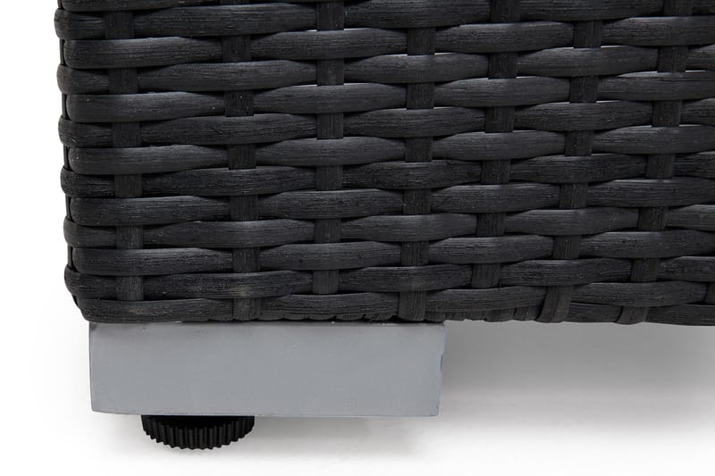 Wisconsin Divan/Bord Konstrotting/Svart - Hillerstorp - Utemöbler - Balkong - Balkongmöbler - Balkongbord