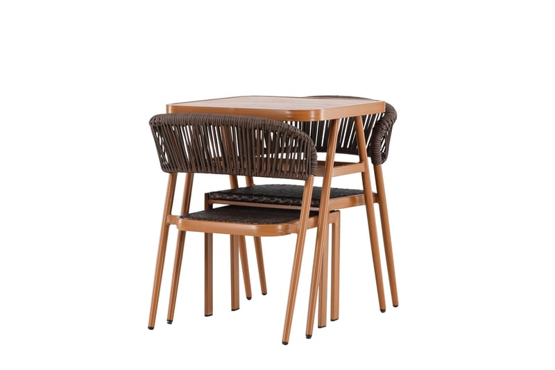 Amadora Balkonggrupp 2-sits - Brun - Utemöbler - Balkong - Balkongmöbler - Balkonggrupp & balkongset