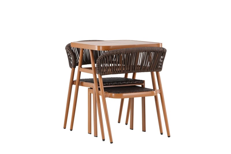 Amadora Balkonggrupp 2-sits - Brun - Utemöbler - Balkong - Balkongmöbler - Balkonggrupp & balkongset