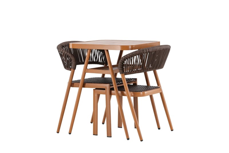 Amadora Balkonggrupp 2-sits - Brun - Utemöbler - Balkong - Balkongmöbler - Balkonggrupp & balkongset