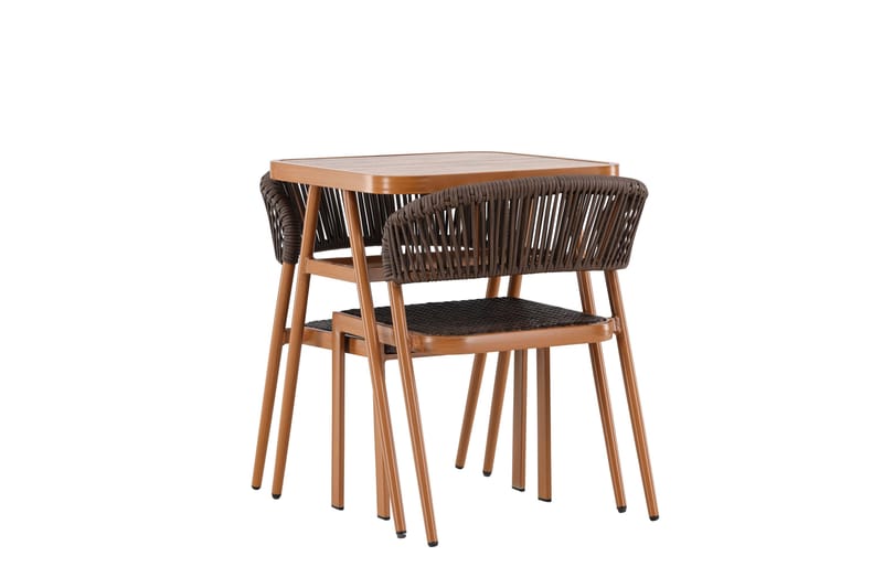 Amadora Balkonggrupp 2-sits - Brun - Utemöbler - Balkong - Balkongmöbler - Balkonggrupp & balkongset