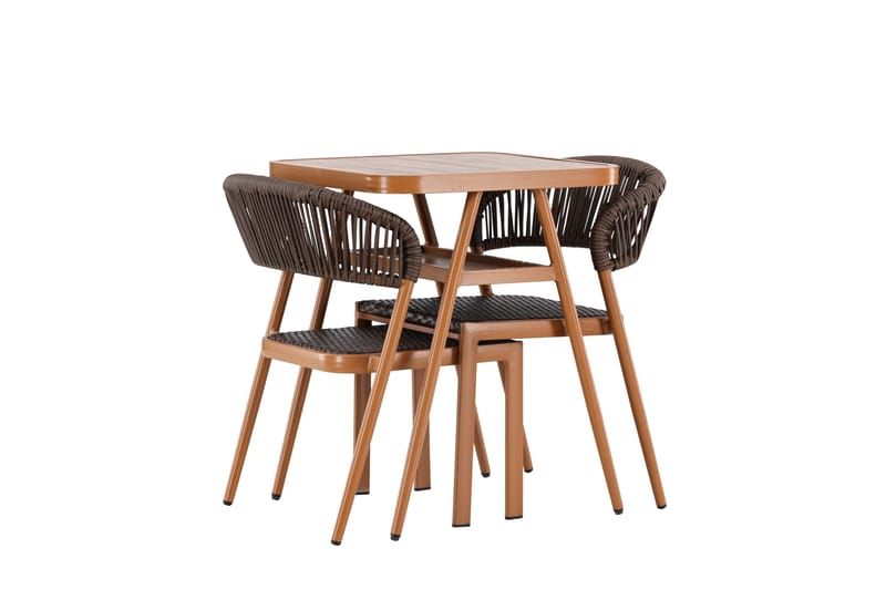 Amadora Balkonggrupp 2-sits - Brun - Utemöbler - Balkong - Balkongmöbler - Balkonggrupp & balkongset