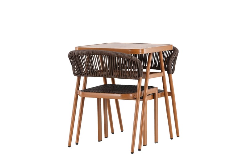 Amadora Balkonggrupp 2-sits - Brun - Utemöbler - Balkong - Balkongmöbler - Balkonggrupp & balkongset