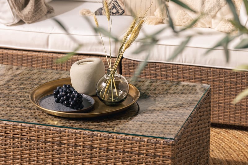 Bahamas Loungegrupp 2-sits Bord - Sand - Utemöbler - Utegrupp - Cafeset