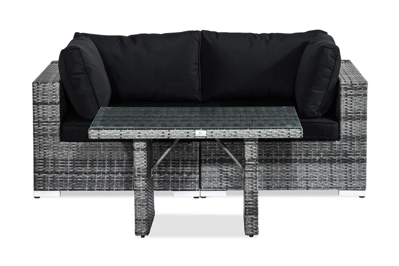 Bahamas Loungegrupp 2-sits, Grå Bord