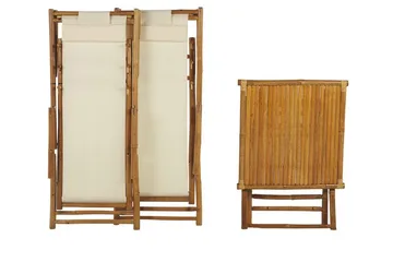 Balkongset vit/beige ATRANI/SPELLO - Beige - Utemöbler - Balkong - Balkongmöbler - Balkonggrupp & balkongset