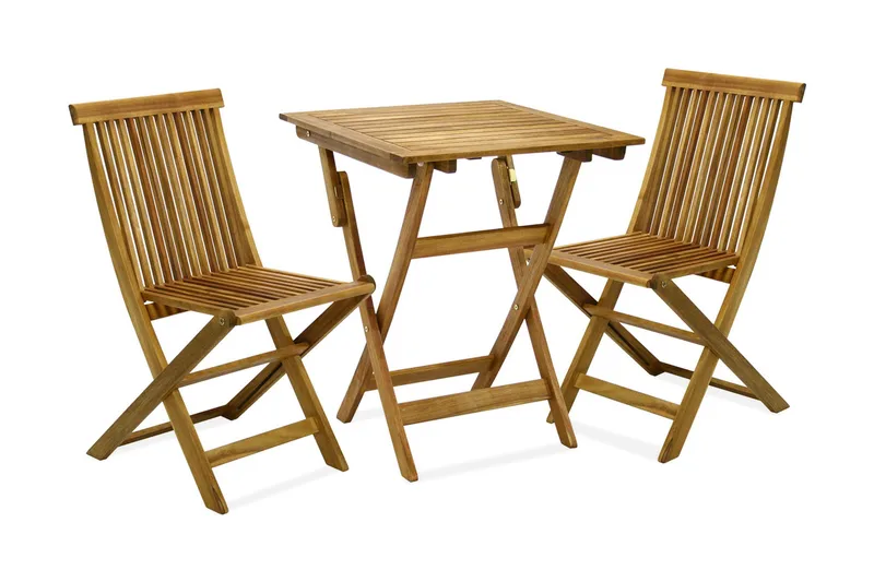 Finlay Balkongset 60x60 cm + 2 Utestolar, Akacia