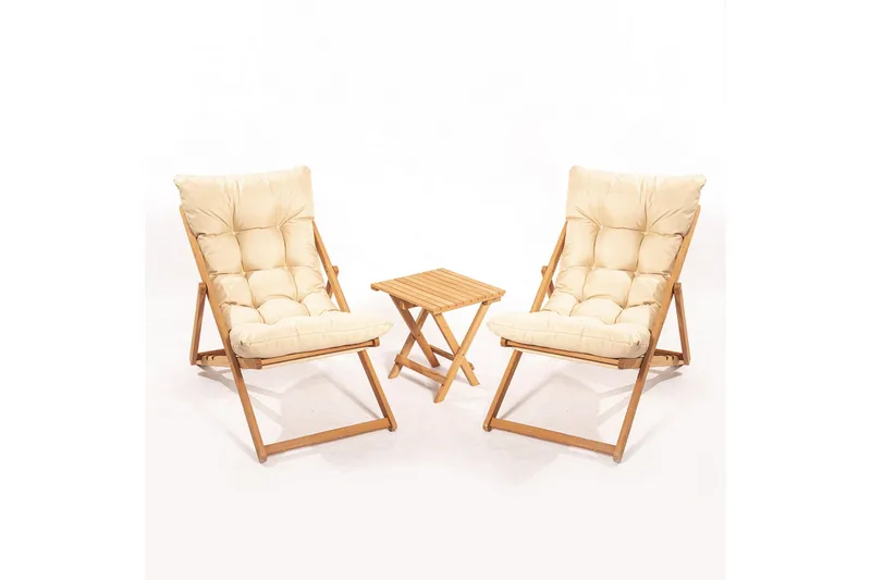 Nanni Caféset - Beige - Utemöbler - Balkong - Balkongmöbler - Balkonggrupp & balkongset