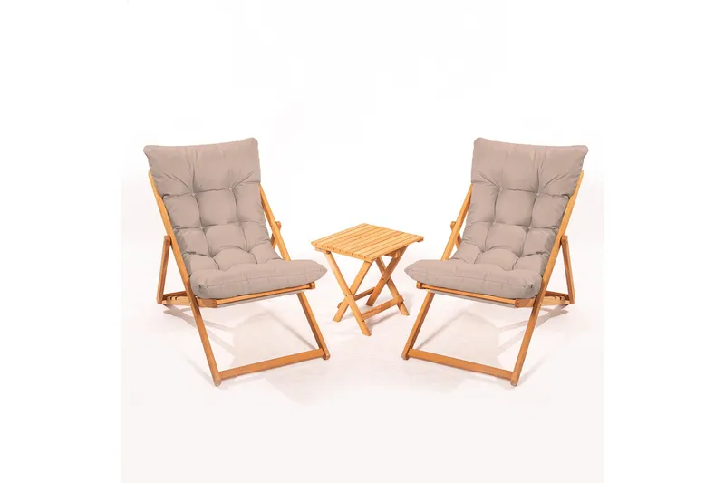 Nanni Caféset - Ljusgrå - Utemöbler - Balkong - Balkongmöbler - Balkonggrupp & balkongset