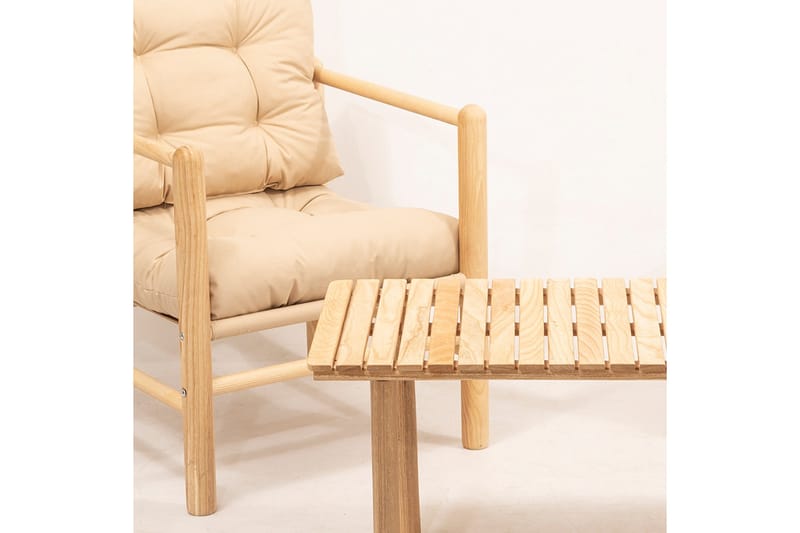 Narander Soffgrupp Utomhus - Natural - Utemöbler - Balkong - Balkongmöbler - Balkonggrupp & balkongset