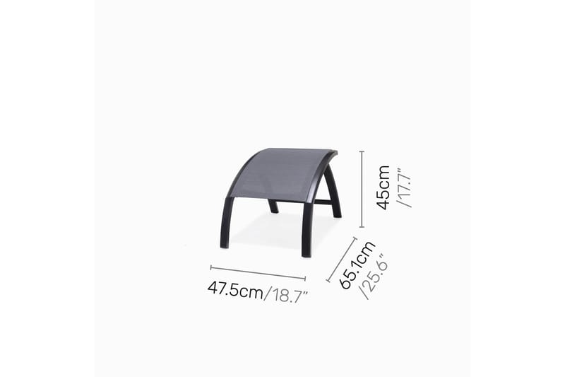 Panama Caféset 50x50 cm + 2 Utestolar Svart - Lifestyle Garden - Utemöbler - Balkong - Balkongmöbler - Balkonggrupp & balkongset
